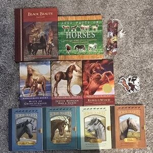 Horse Lover's Bundle 15 Books Stickers Bookmark Gift Horse Themed